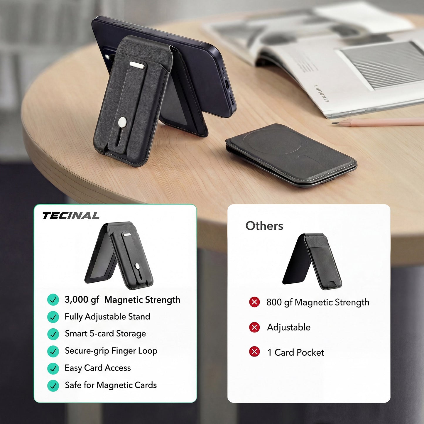 Tecinal™ Smart MagSafe Wallet