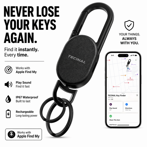 Tecinal™ GPS Keychain Tracker