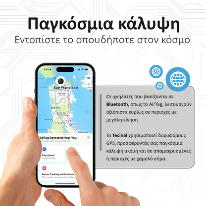 Tecinal™ Μαγνητικό GPS Tracker