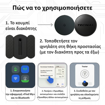 Tecinal™ Μαγνητικό GPS Tracker
