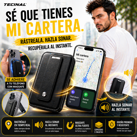 "Sé que tienes mi cartera" – Cartera MagSafe con GPS Tecinal™