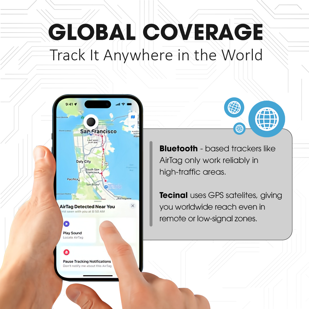 Thiết bị theo dõi GPS từ tính Tecinal™ - Không chỉ là thiết bị theo dõi GPS cho xe hơi. Thiết bị tìm kiếm mọi thứ của bạn.