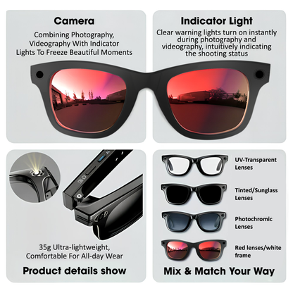 Tecinal™ Smart AI Glasses Pro Edition