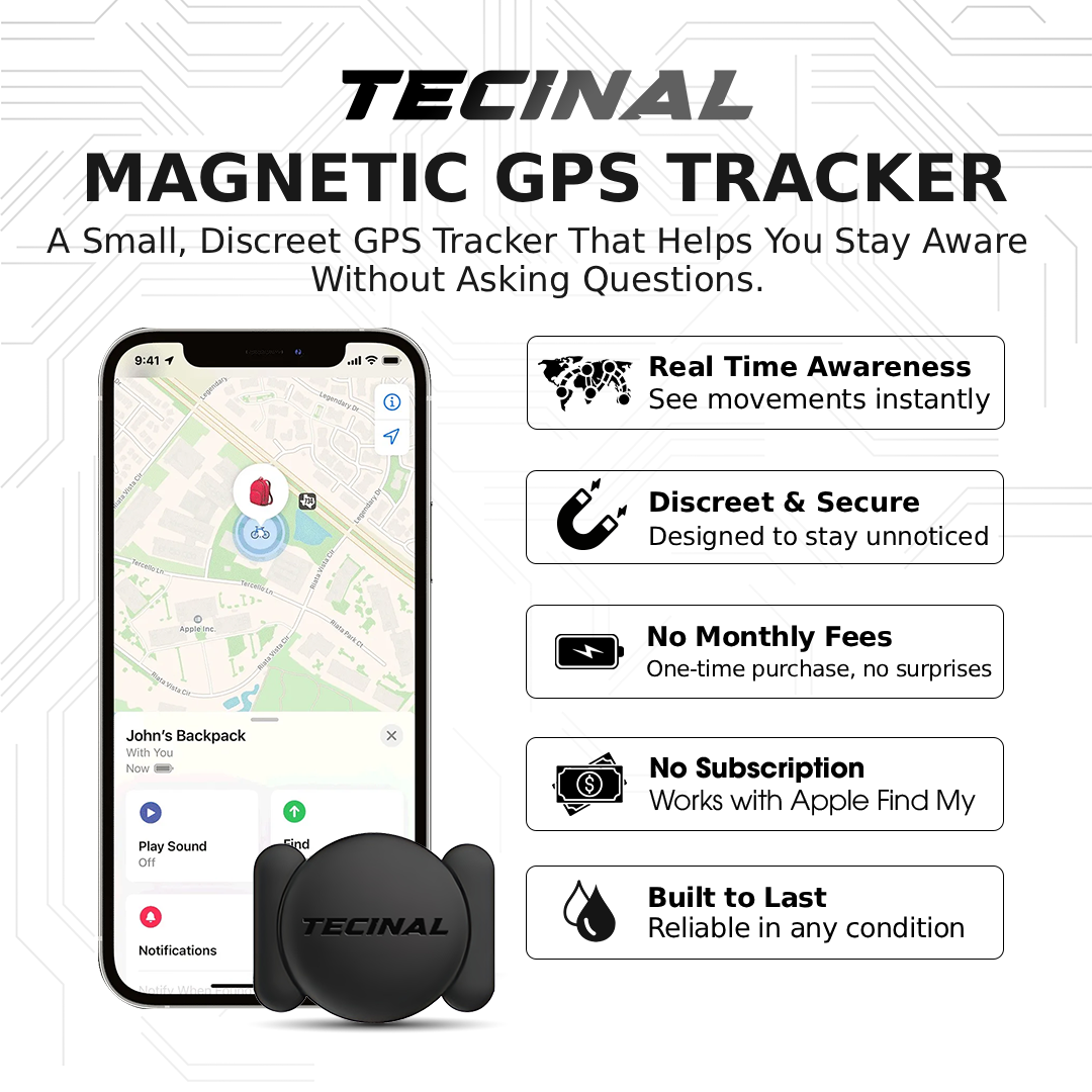 Tecinal™ Magnetic GPS Tracker