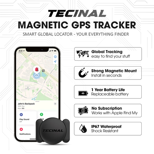 Thiết bị theo dõi GPS từ tính Tecinal™ - Không chỉ là thiết bị theo dõi GPS cho xe hơi. Thiết bị tìm kiếm mọi thứ của bạn.